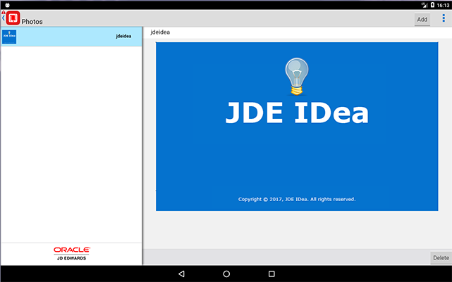 Фото в мобильном приложении